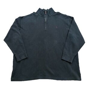 Polo Ralph Lauren Men's Quarter Zip Faded Knit Sweater Academia Preppy Pony 2XB